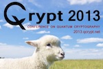 QCRYPT 2013 logo and poster lamb
