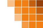 Orange pixel motif