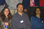 Summer school speakers, Dr. Ivette Fuentes and Dr. Nilanjana Datta, sitting beside organizer, Prof. Barry Sanders
